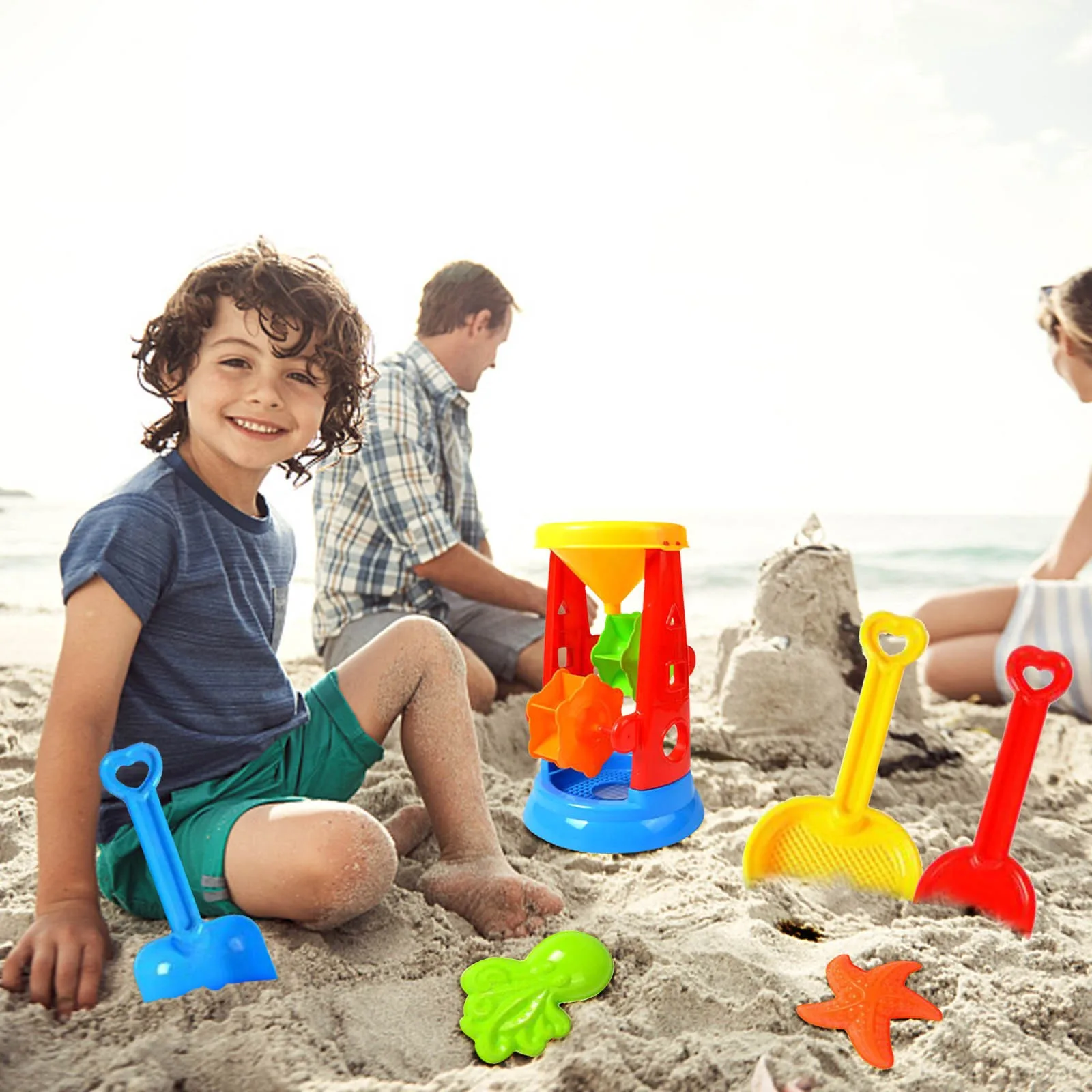 

5-25 Pcs Beach Toys For Kids Play Water Children Sandbox Set Kit Cart Sand Play Sandpit Toy Summer Beach Toy Juguetes Playa #4