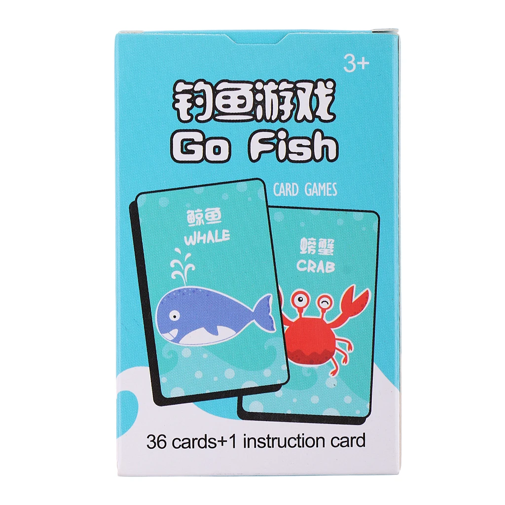 Детские карточные Игры покер карты Go Fish обучающая образовательная игра игрушка |