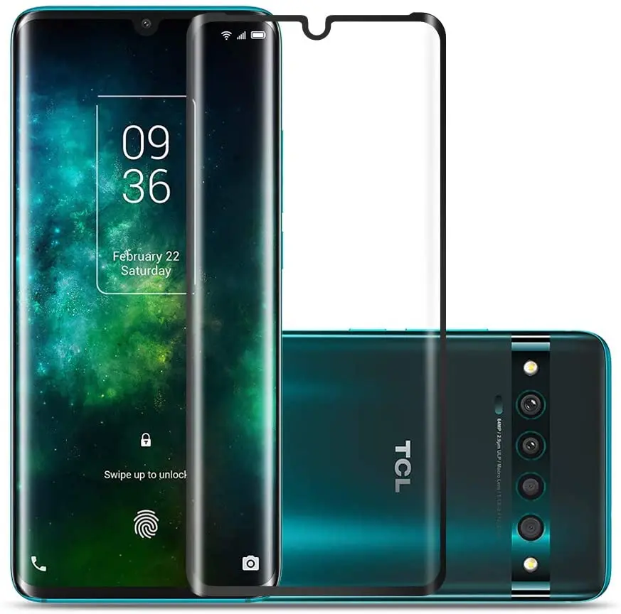 3d arc edge full curved tempered glass on for tcl 10 plus screen protector glass for tcl 10 pro free global shipping