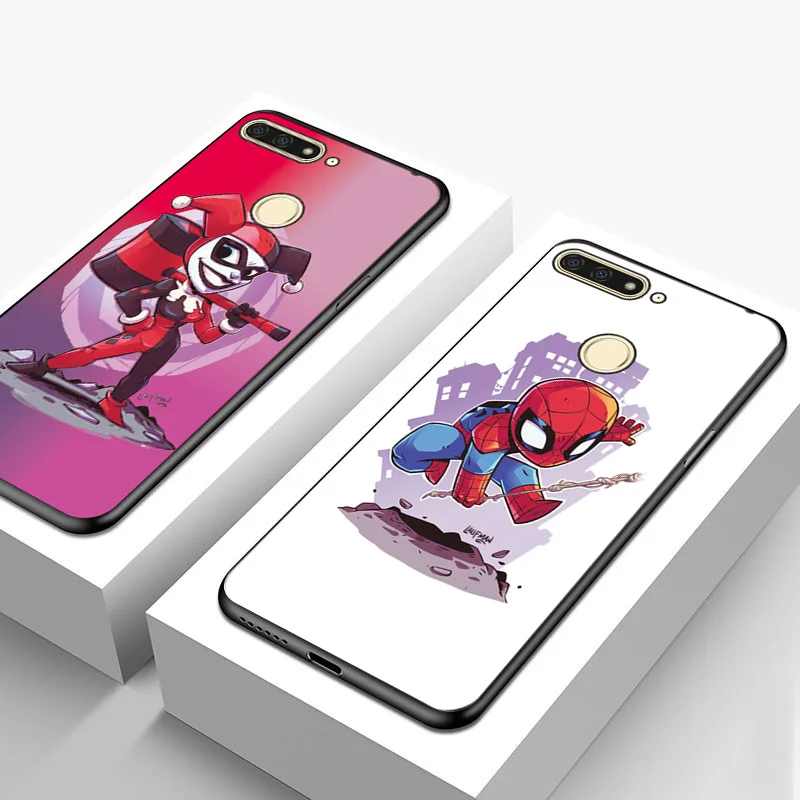 Для huawei Honor 7A Pro Чехол Honor 7C 7X7 S с мультяшным Веном Железный человек черный ТПУ чехол для huawei Honor 8S 8C 8X чехол Honor 8 9 Lite