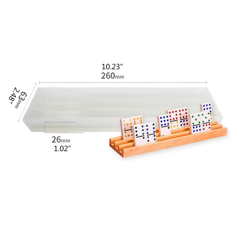 

13MC Epoxy Resin Game Toy Mold Dominoes Casting Silicone Mould DIY Crafts Polymer Clay Jewelry Making Tools