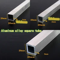 aluminum alloy square tube 30203mm aluminum raw material rectangular tube spot zero cut thick wall tube