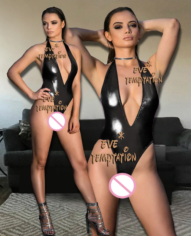 Сексуальное блестящее нижнее белье из ПВХ горячие эротические куклы для танца на