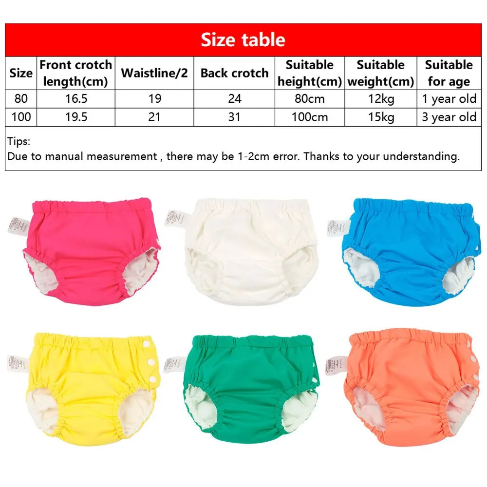 

Newborn Training Nappy Diaper Cover Waterproof Swimwear Cloth Panties Nappies Washable Reusable Swimming Trunks Pool Pants