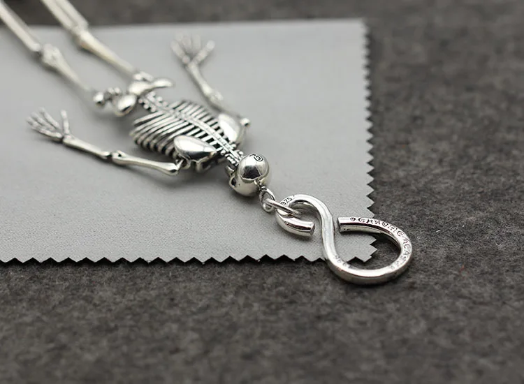 Мужской брелок S925 из стерлингового серебра индивидуальный классический в стиле