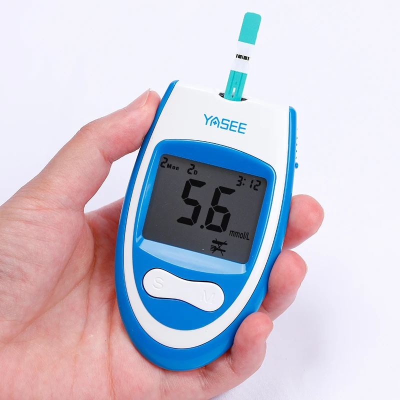 

Blood Sugar Meter Diabetes Tester Blood Glucose Meter Testing with 50Pcs Test Strips Lancets Glucometer Kit Diabetic Health Care