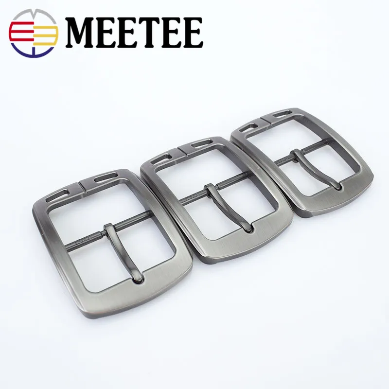Meetee 38 мм Мужской металлический матовый ремень с пряжкой на голову DIY украшения