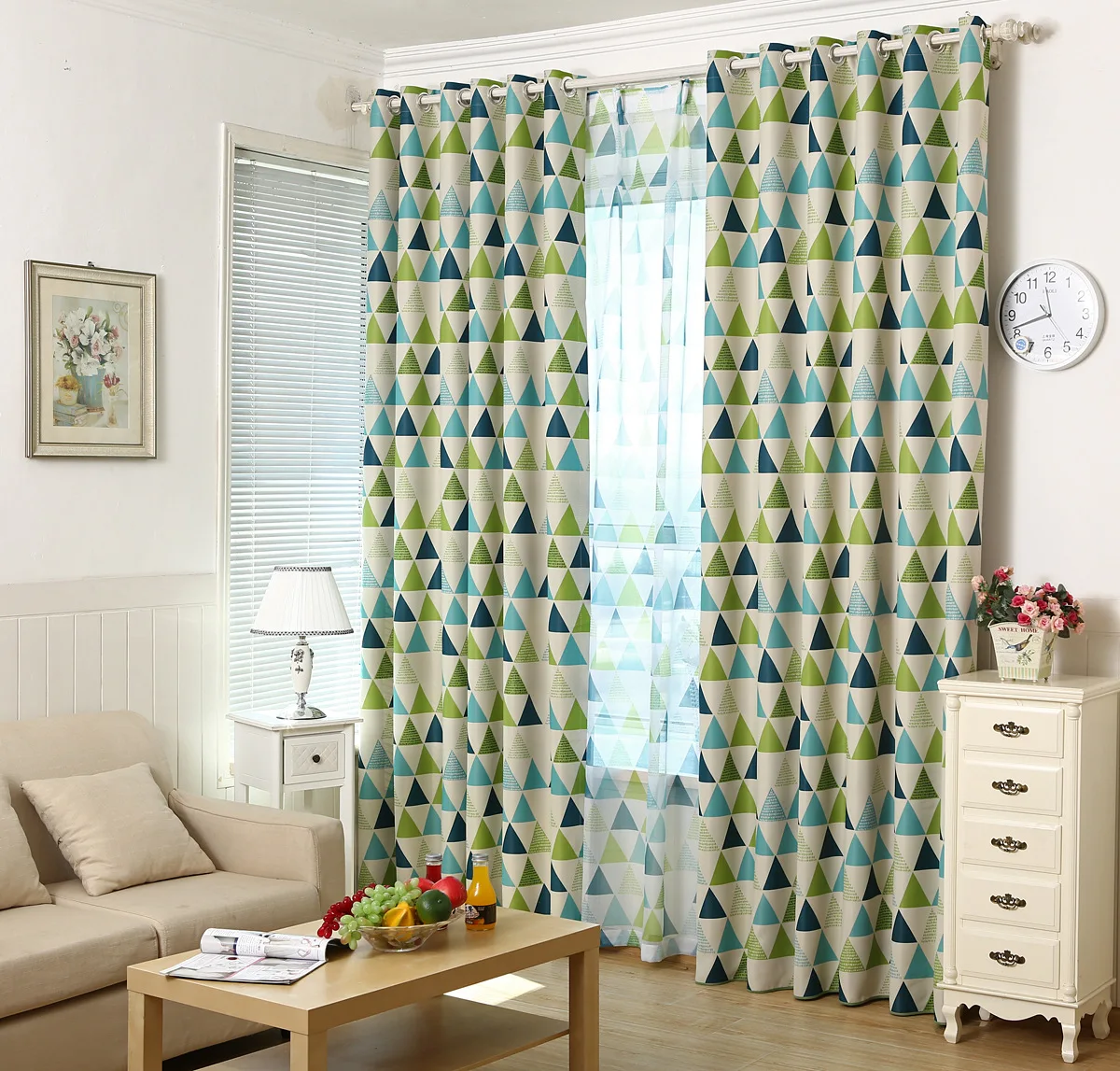 

New Printing Shade Curtains for Living Dining Room Bedroom.
