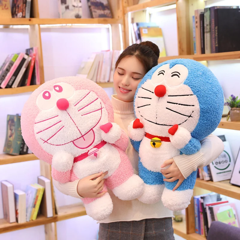 

Плюшевая игрушка в стиле аниме «стоять по мне» Doraemon, высококачественные милые пары, кошка, кукла, мягкая набивная подушка в виде животного д...