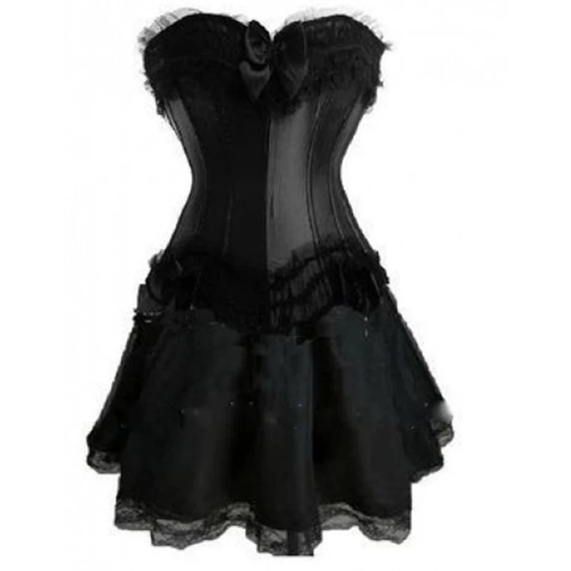 Бесплатная доставка instylesFree walsonstyles 070 066black Бурлеск корсет и юбка пачка