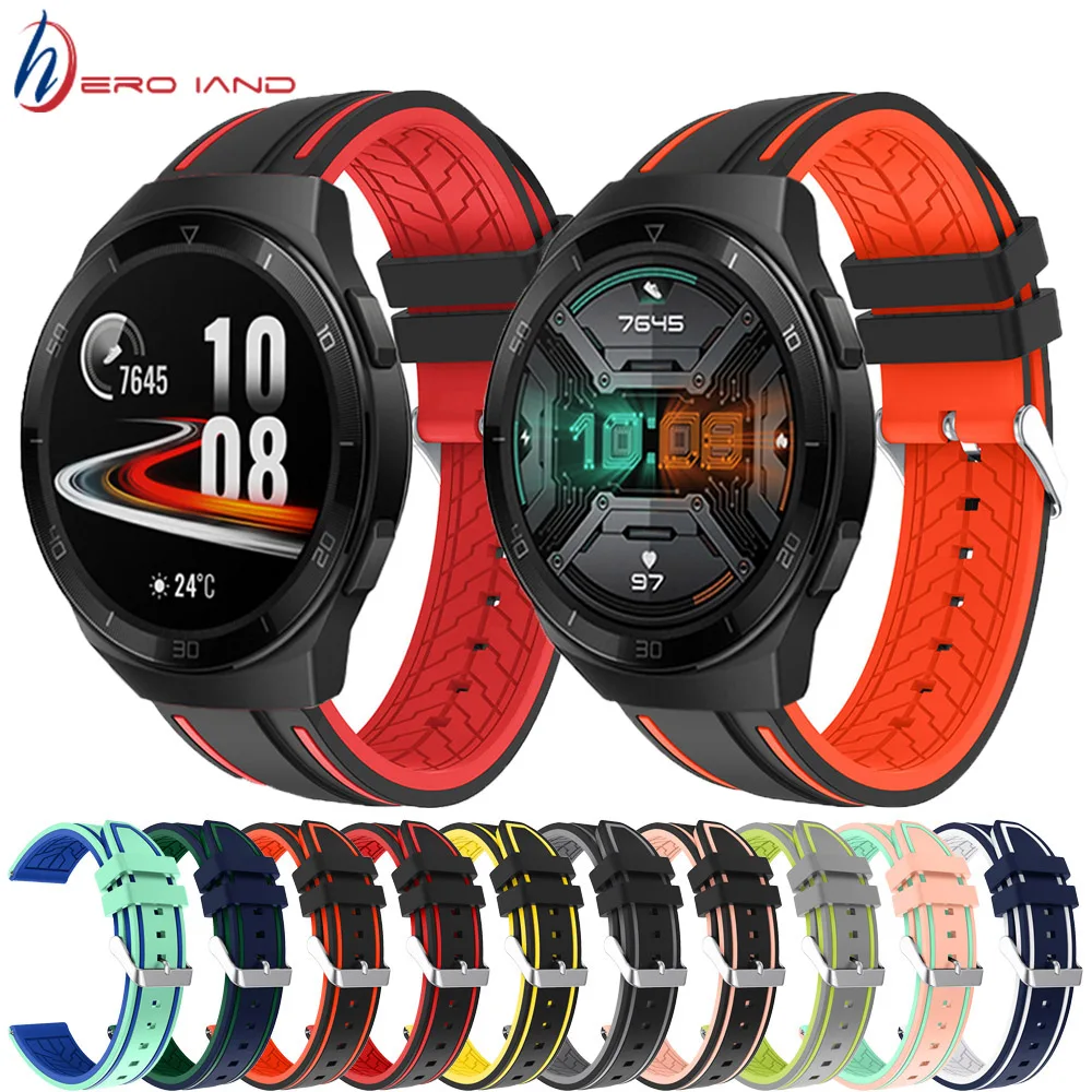 

For Gt 2e Band Silicone Watchband Strap for Huawei Watch gt 2e /GT 2 Gt2 46mm Smart Bracelet Sport Wristband Replacement Correa