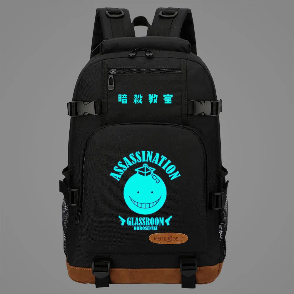 

Luminous Anime Assassination Classroom Boys Girl Kids School Book Bags Women Bagpack Teenagers Canvas Men Laptop Travel Backpack