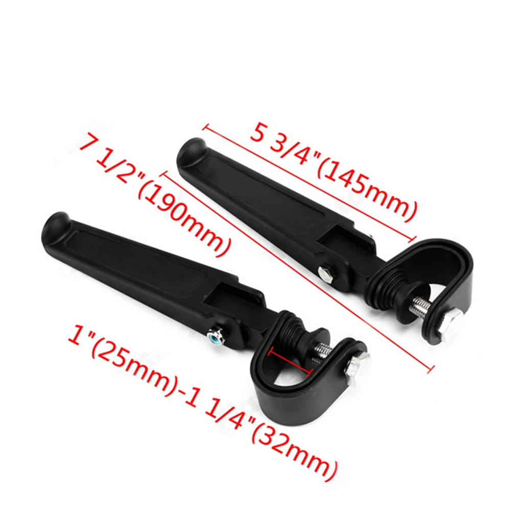 

Universal Motorcycle Rear Passenger Footrest Clamp-on Foot Pegs (Pair)