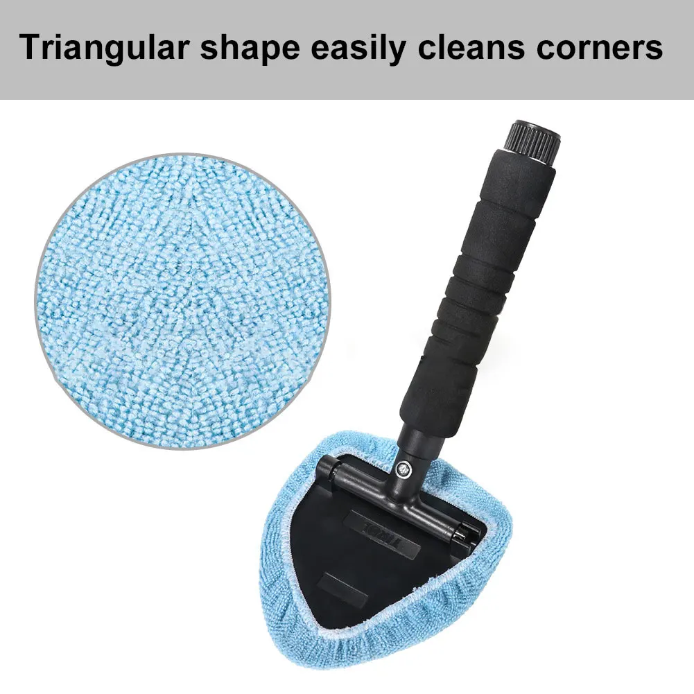 

Car Window Cleaner Brush Kit Windshield Cleaning Wash Tool Inside Interior Auto Glass Wiper With Long Handle Z2 Car Accessories