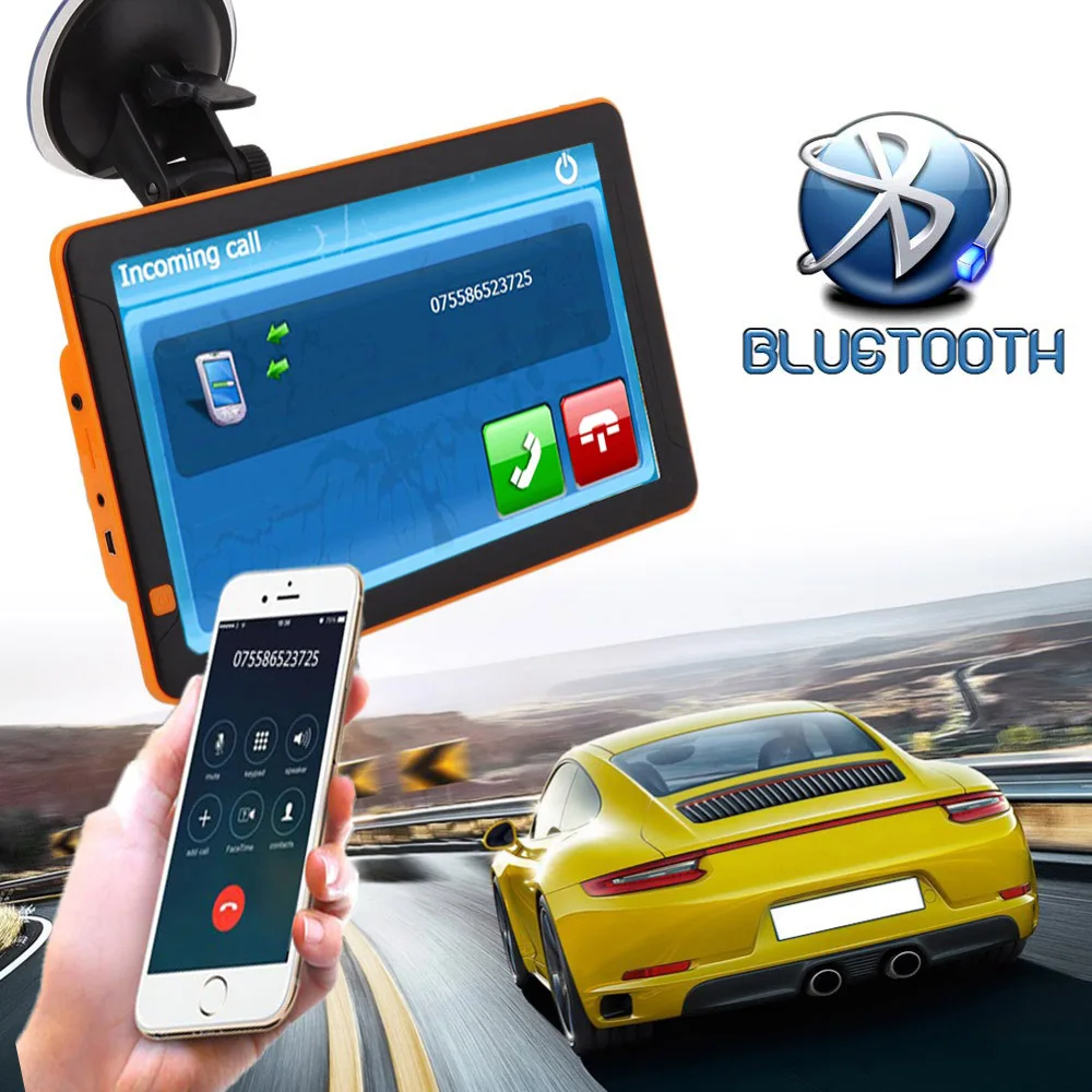 Автомобильный gps-навигатор 9 дюймов, Bluetooth, AVLN, Туристический навигатор, навигатор для грузовиков, навигатор, Navitel,, новейший mapsatellite, gps, исследуемый