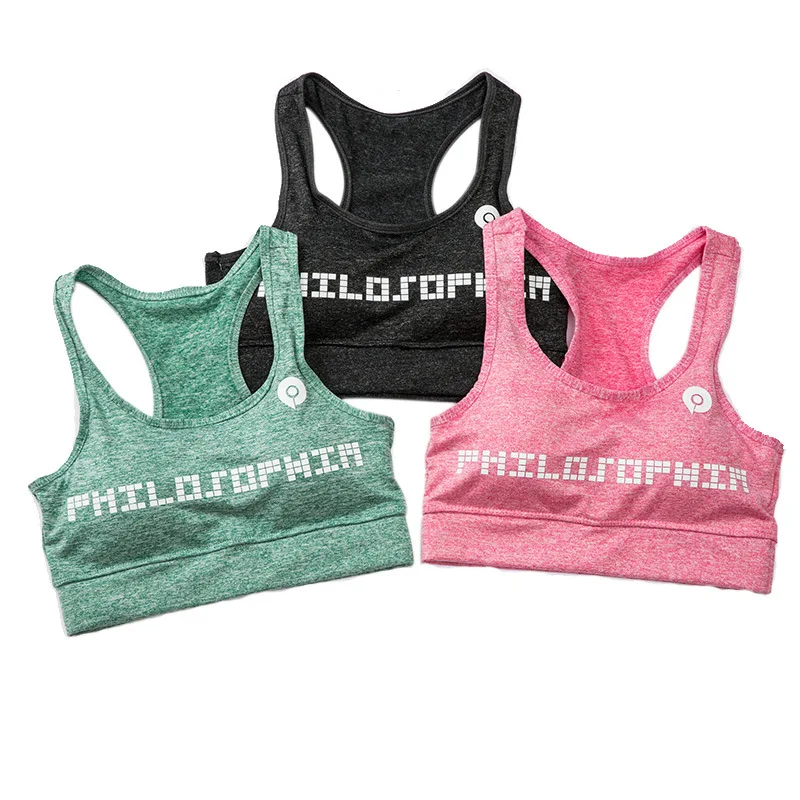 Женский бюстгальтер без стального кольца ударопрочный для женщин бега фитнеса