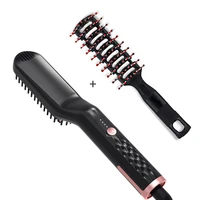 3 in 1 hair comb beard brush straightener hair straighten comb multifunctional beard straightener styling multifunctional brush