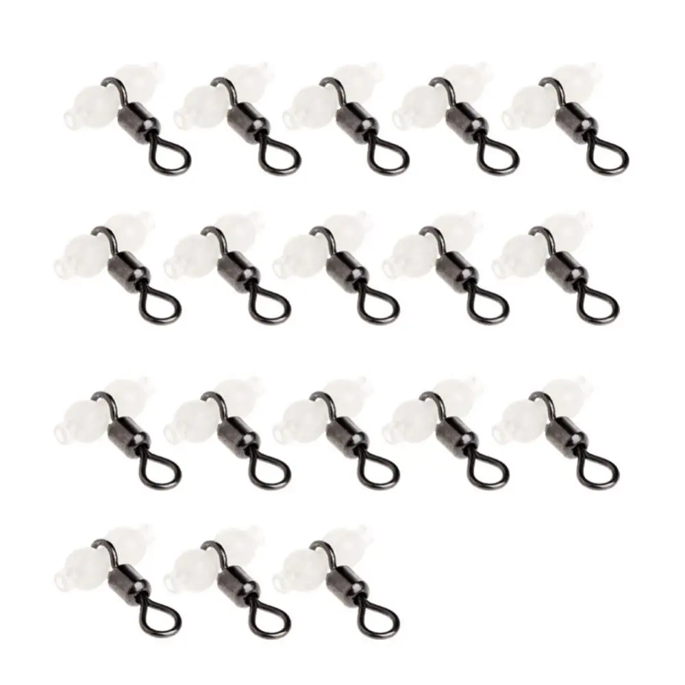 

75% Discounts Hot! 20Pcs Luminous Fishing Tackle Connectors 3-Way Rolling Swivels Accessories