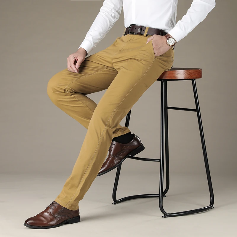 Брюки мужские классические повседневные модные Стрейчевые брюки Классический