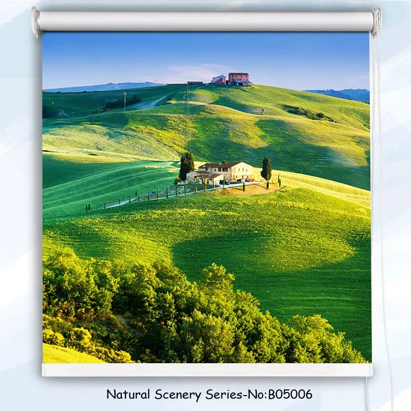 Цифровая печать в пасторальном сельском стиле полузатеняющие шторы на заказ для