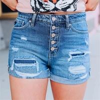 women retro slim jeans short summer fashion high waist ripped denim shorts casual single breasted light blue short %d1%88%d0%be%d1%80%d1%82%d1%8b %d0%b6%d0%b5%d0%bd%d1%81%d0%ba%d0%b8%d0%b9