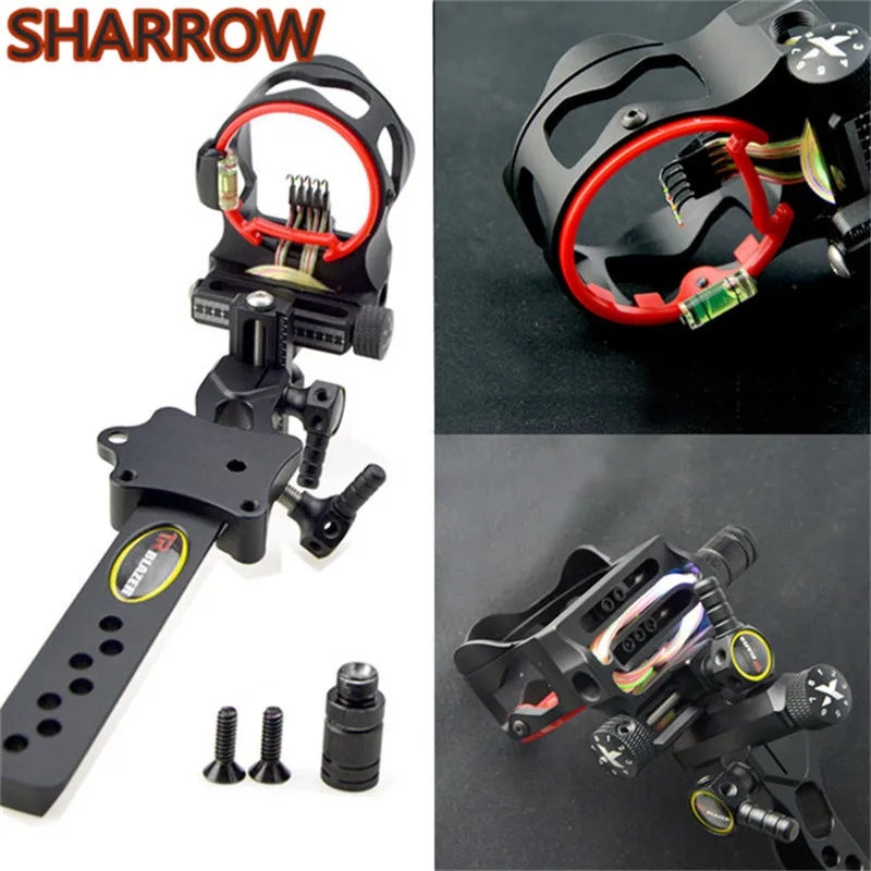 1 шт. 5 контактный. 019 &quotдальний полюс для стрельбы из лука блочный прицел с бантом