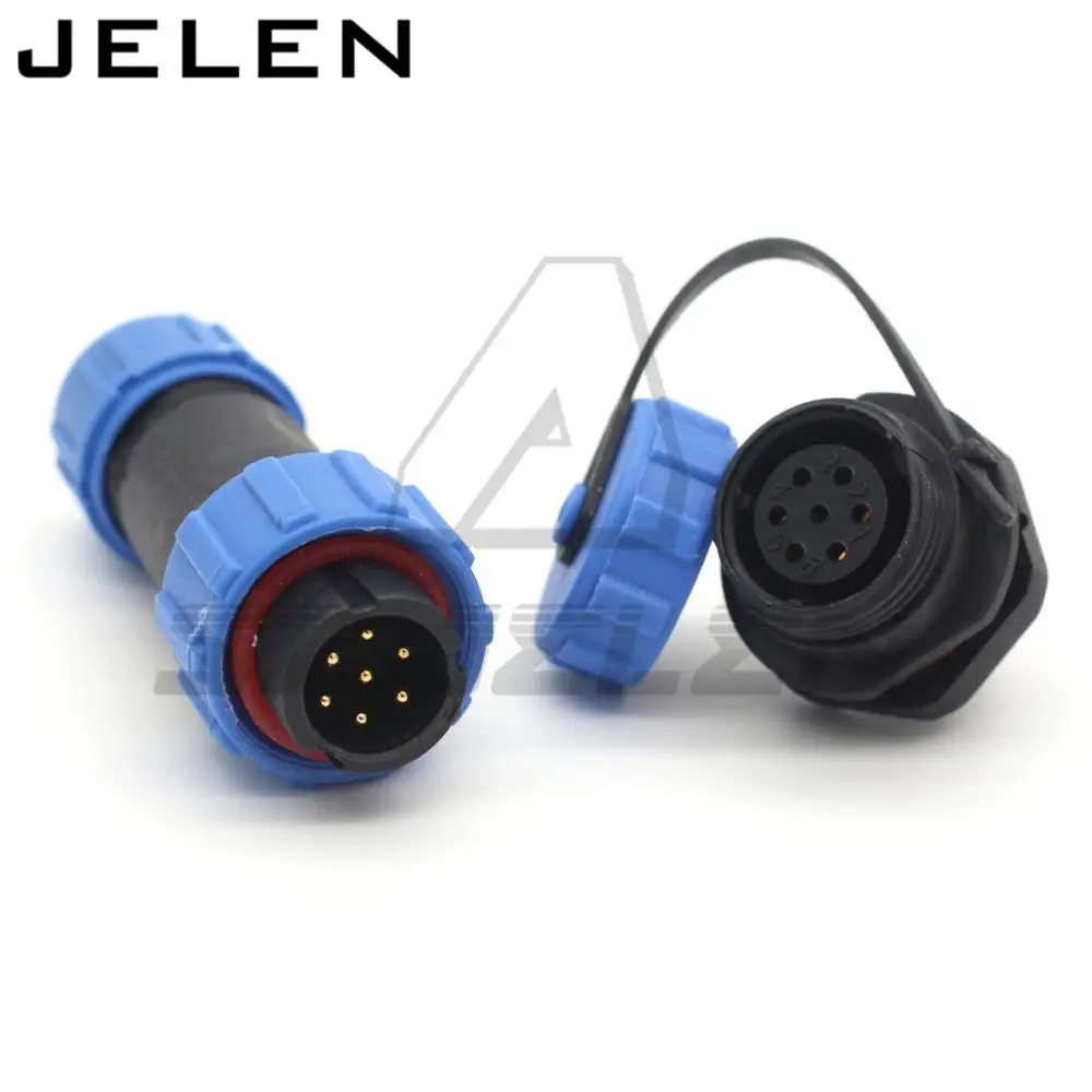 SP13 водонепроницаемый и пылезащищенный авиационный кабель 7pin разъем IP68 + реальное