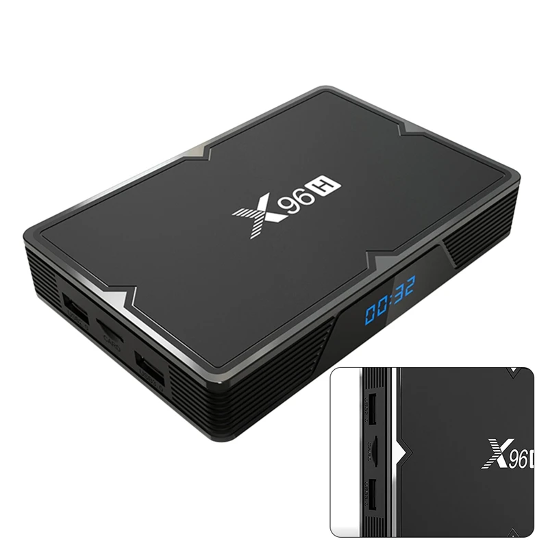 

X96H Allwinner H6 Set-Top Box 4G+64G Android 9.0 Smart TV Box With BT+2.4G+5Gwifi Home Media HD Network Player