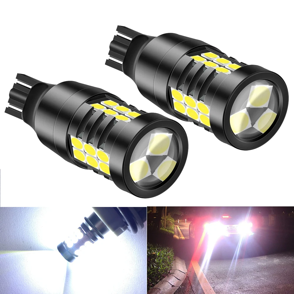 

2x W16W T15 1156 P21W BA15S T20 LED Bulbs 3030SMD Canbus OBC Error Free LED Backup Light 921 912 W16W LED Bulbs Car Reverse Lamp