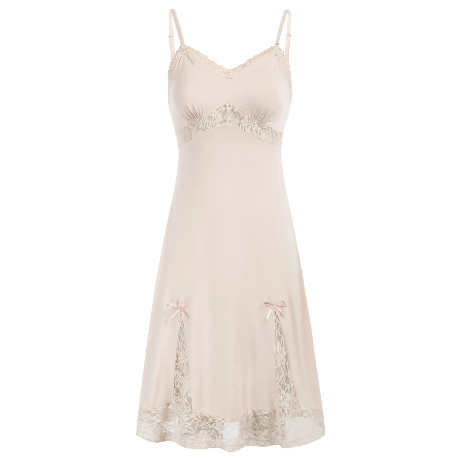 Женское кружевное лоскутное платье BP на тонких бретельках с V-образным вырезом