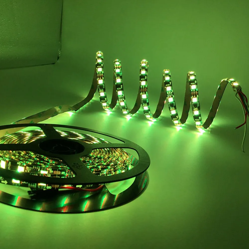 WS2811 RGB светодиодный светильник, Пиксельная полоса, Адресуемая 30/60/Leds/m, светодиодные пиксели, внешний 1 Ic, контроль, 3 светодиода, украшение дома и Рождество
