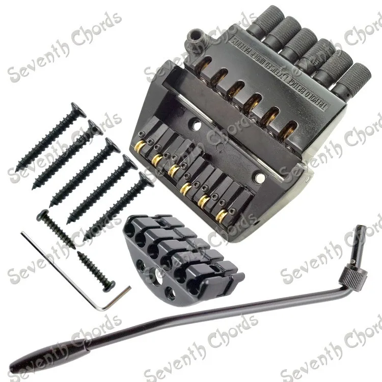 

6 String Headless Guitar Bridge Tailpiece With Roller Saddle (WTQQ-GT-ZL002) Guitar Parts & accessories