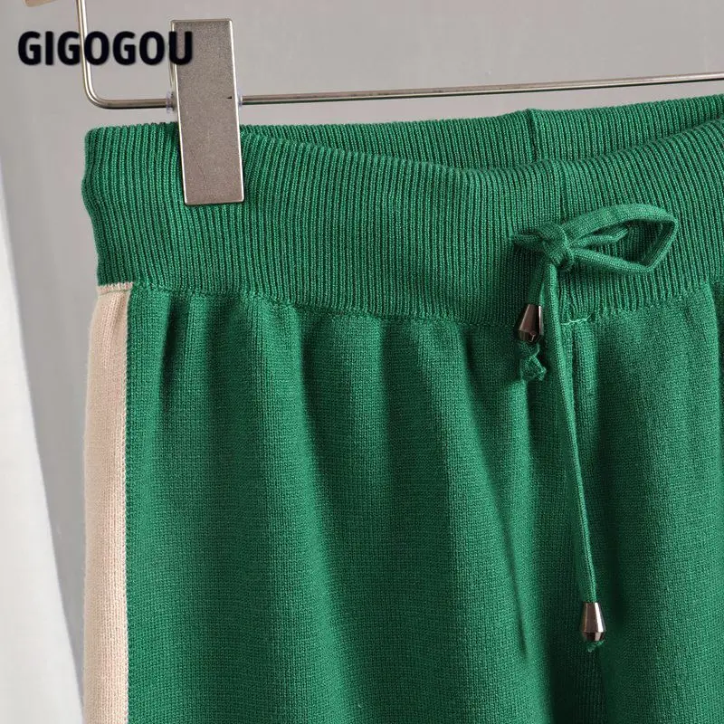 Фото Женский спортивный костюм GIGOGOU трикотажный комплект из 2 предметов с Женский спортивный костюм GIGOGOU трикотажный комплект из 2 предметов с