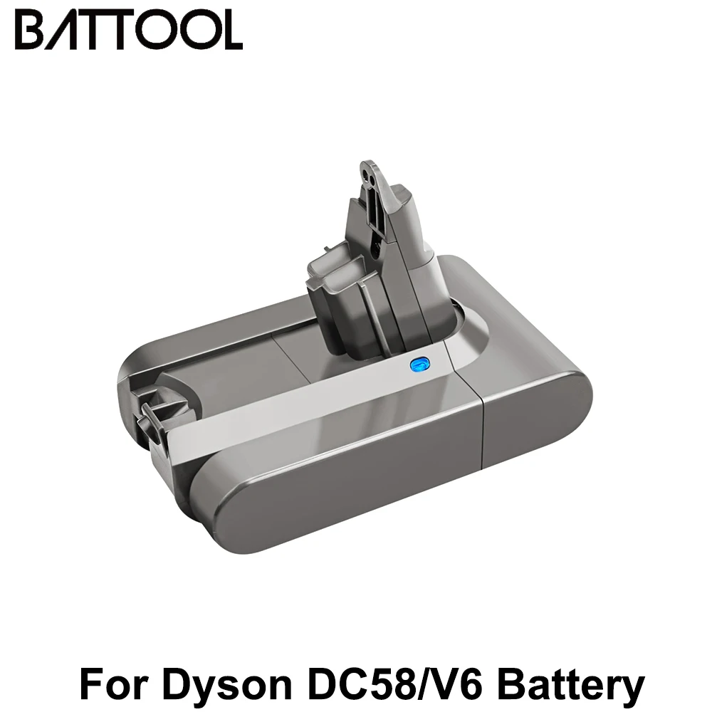 

Battool Battery For Dyson 3000mAh/4000mAH/6000mAH 21.6V for V6 DC58 DC59 DC61 DC62 SV05 SV04 Replacement Battery Power tools