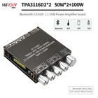 TPA3116D2 Bluetooth 5,0 2,1 канала Мощность аудио стерео сабвуфер усилитель доска 50WX2 + 100 Вт ВЧ бас Примечание настройки AMP S100H
