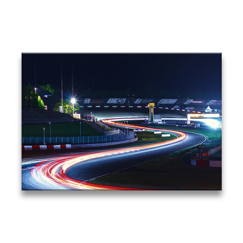 

Landscape circuit wall artist home decoration modern poster canvas printing Nürburgring Rally road painting