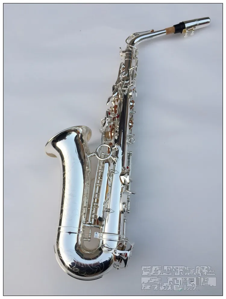 Высококачественный саксофон альт EB посеребренный Саксофон музыкальный