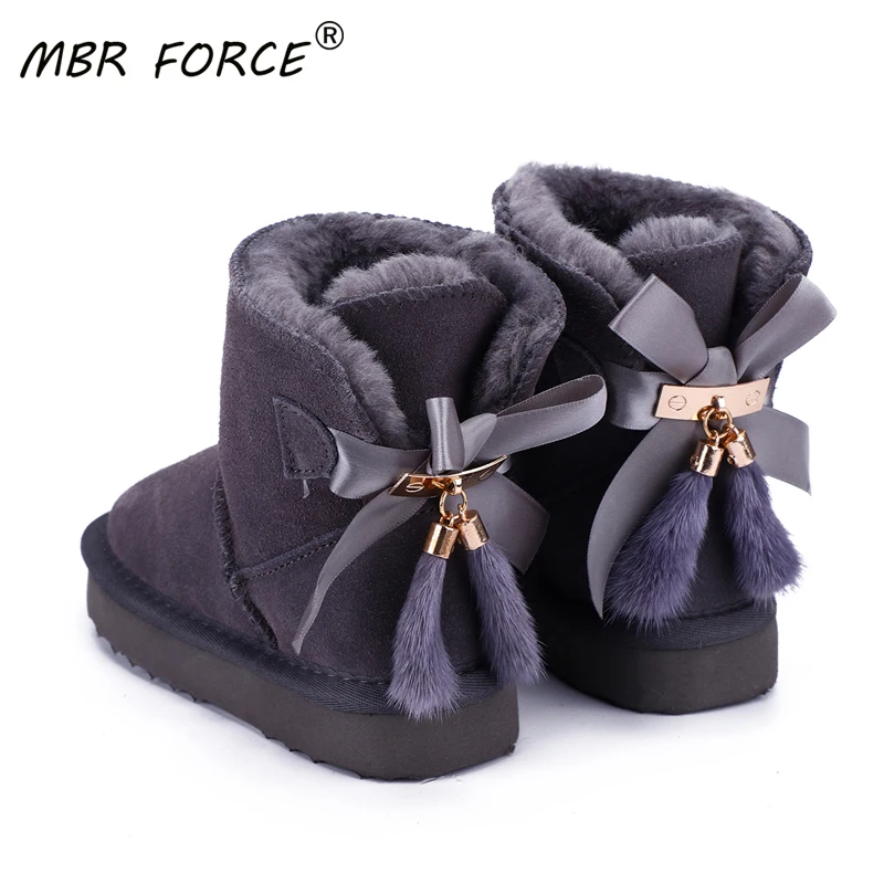 Ботинки зимние детские из натуральной воловьей кожи до щиколотки | Детская