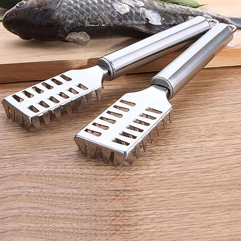 

1Pc Steel Fish Skin Cleaner Scale Scraper Kitchen Brush Cleaning Remover Tools Scale Peeler Seafood Gadgets E0B9