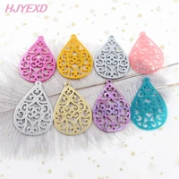 4pcs ac1400 60mm beach party ornaments mirror sparkle laser cut acrylic lace for earrings