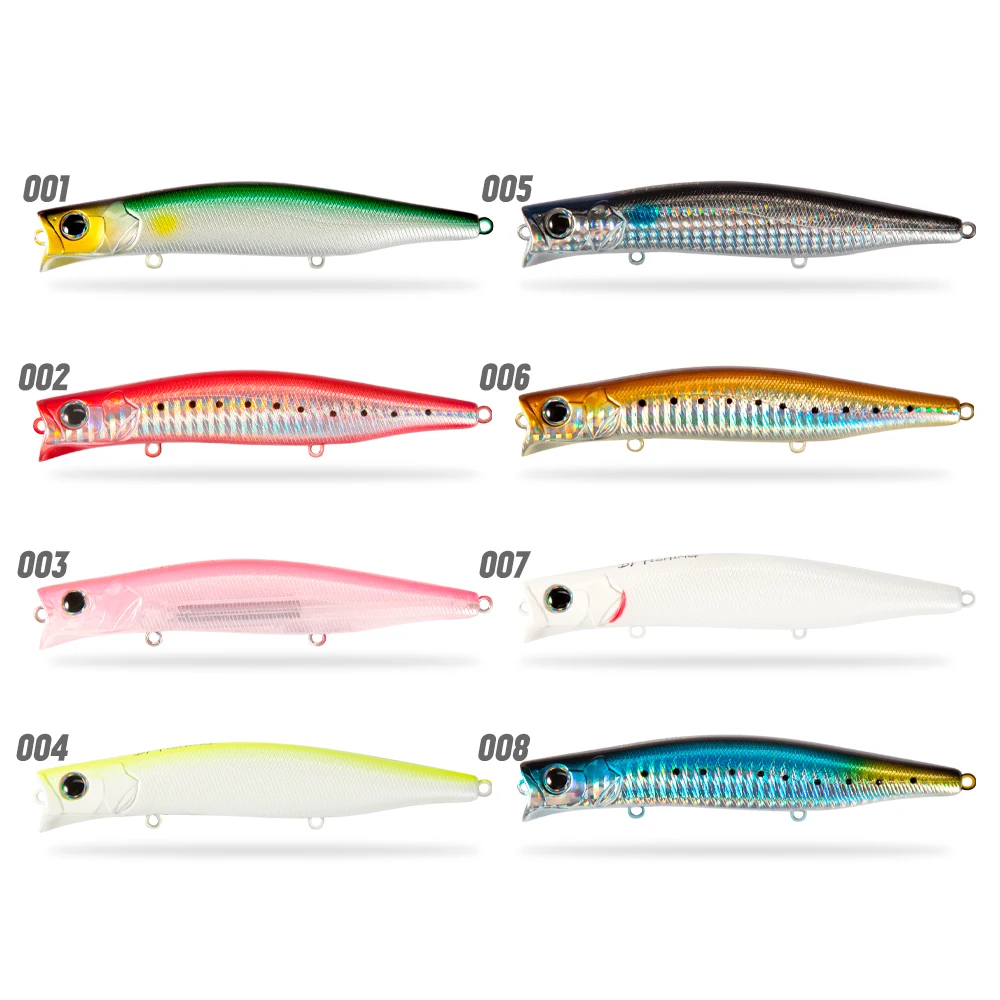 D1 Topwater Поппер рыболовная приманка 124 мм 20 гр. 3 предмета в комплекте из жесткая для