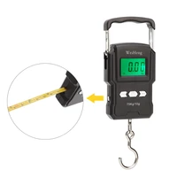 75kg10g digital scale with 100cm tape measure electronic balance hand scales for fishing luggage travel steelyard weight libra