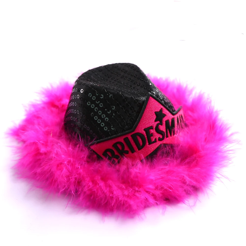 

Bride to be black fedora hat on Hair clip 50% off for 3pcs featured design for wedding bridesmaid hen bachelorette party