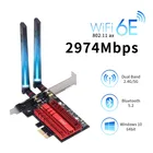 2,4 Гбитс Intel AX210 WiFi6E двухдиапазонный 2,4 ГГц5 ГГц Bluetooth 5,2 Wi-Fi карта 802.11AX PCI-Express адаптер для настольной сети Wi-Fi карта Wi-Fi