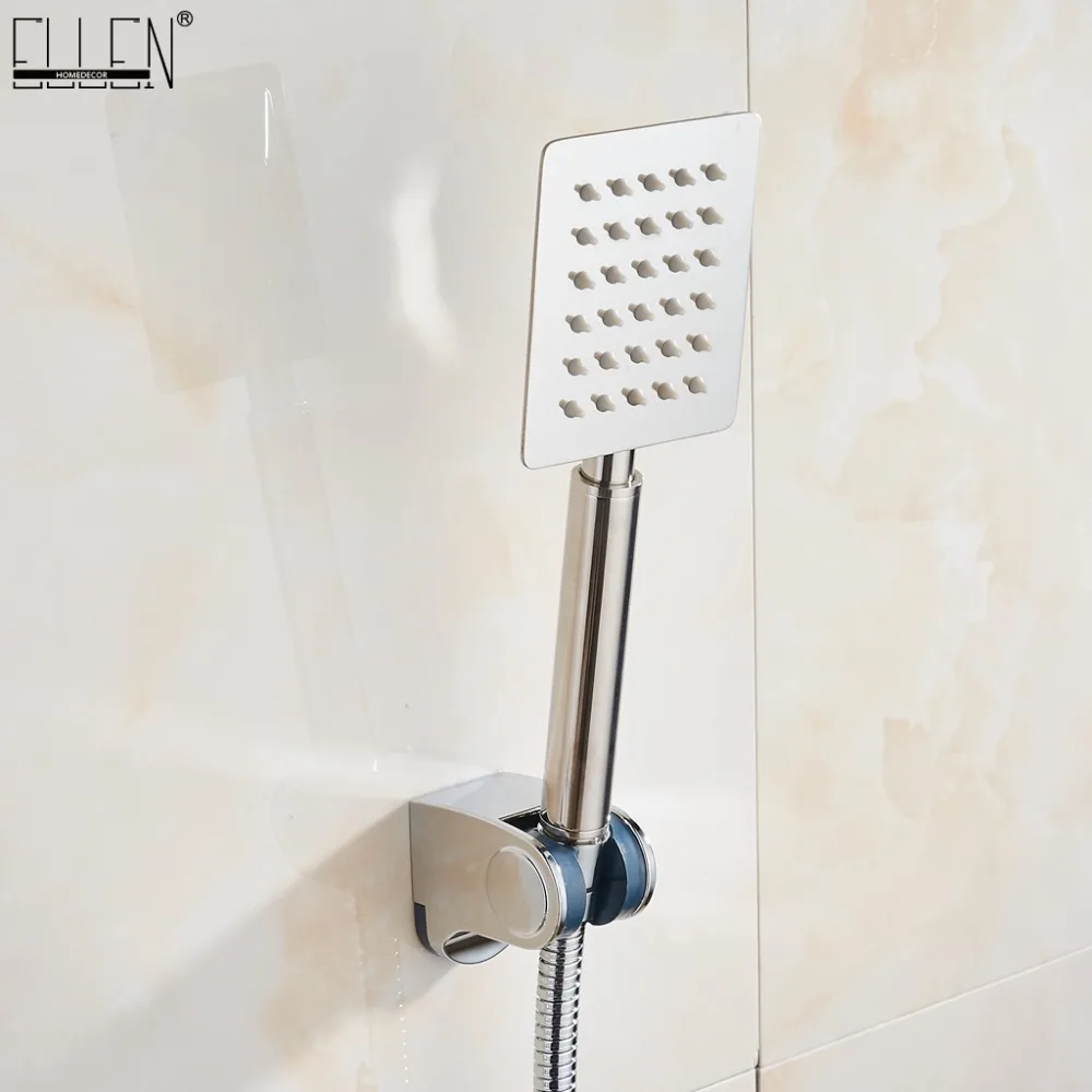 

Vidric Stainless Steel Hand Shower Set Polished Shower Hose Shower+ Mounting Bracket+ Hand Shower ELS81