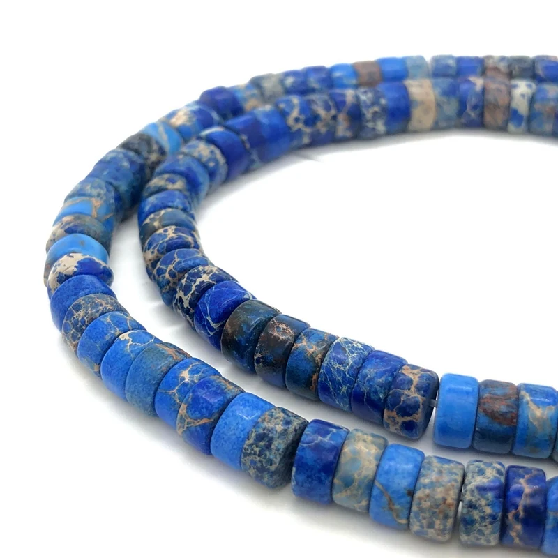 Бусины Из Натурального бирюзового камня 3 х6 мм 15 дюймов нить с каменными бусинами