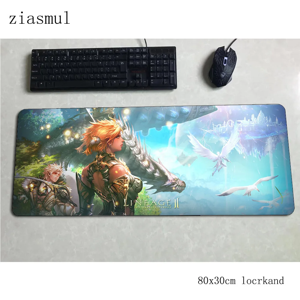 Lineage 2 коврик для мыши 800x300x3 мм профессиональный компьютерный геймпад Индий поп