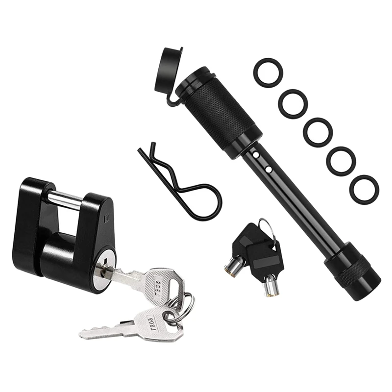 

Trailer Hitch Receiver Coupler Lock Kit, Long Trailer Hitch Lock Receiver Pin Lock for Class III IV Receiver, Dia