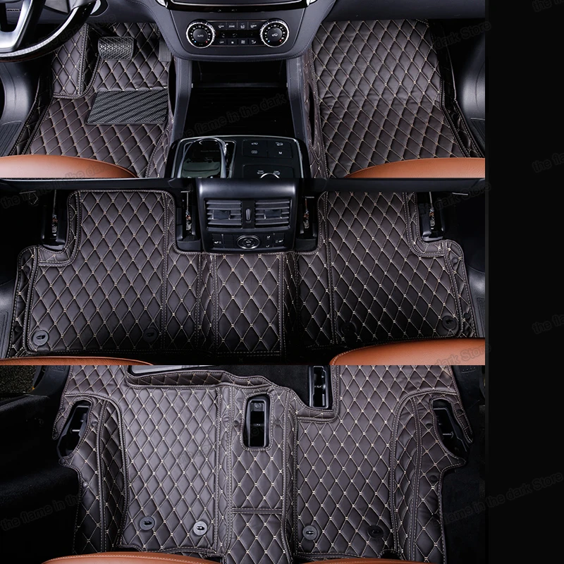 Кожаные автомобильные коврики Lsrtw2017 для Mercedes Benz X166 2013 2014 2015 2016 2017 2018 2019 Gl Gls Gls350d Gls500