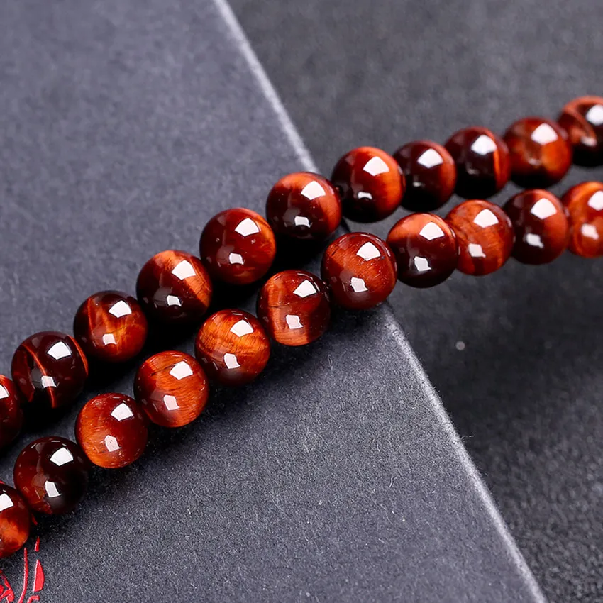 Элегантный натуральный камень тигровый глаз круглые свободные аксессуары